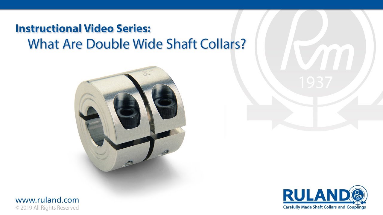 What Are Double Wide Shaft Collars?