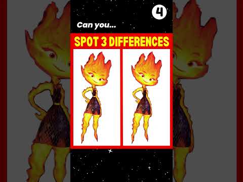 CAN YOU FIND THE DIFFERENCE? HARD EMBER Game Disney Pixar Elemental Movie Spot Games #shorts #games