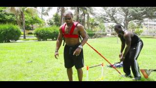 Tony Thomas uses his R.E.V. Strength System with Pro-Athletes Darren Sharper and Javon Walker