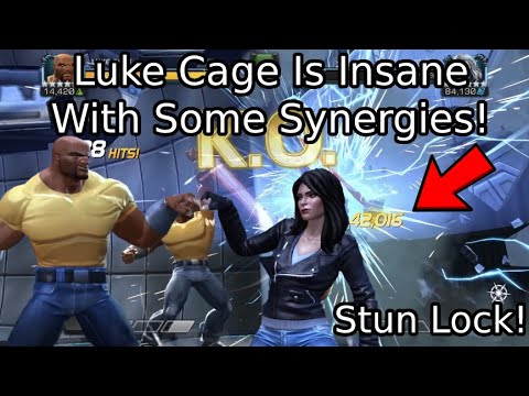 Luke Cage Is A Beast With The Jessica Jones Synergy! (And some others) | Marvel Contest Of Champions