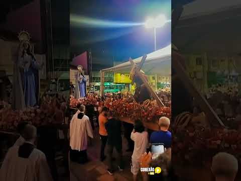 Semana Santa 2023: Católicos de Pouso Alegre celebram Procissão do Encontro na Praça da Catedral.