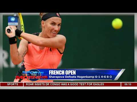 Serena's Super Hero Catsuit As Sharapova Defeats Hogenkamp In French Open  Pt.2