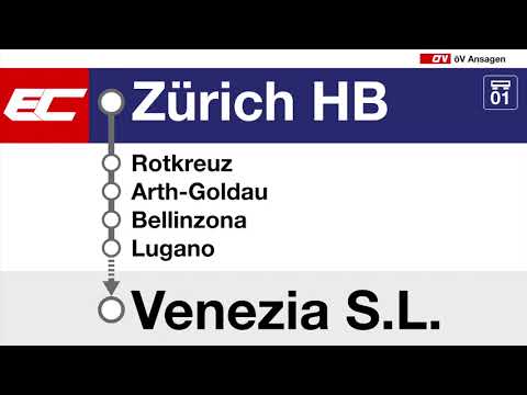 SBB Ansage » Begrüssung im EuroCity nach Venezia Santa Lucia