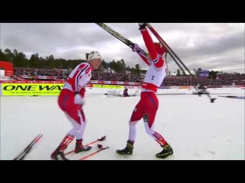 Therese Johaug 15km skiathlon CHAMPION GULL VM Falun 2015