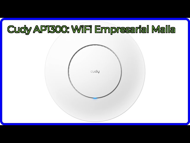 Vídeo relacionado con Cudy Punto de Acceso inalámbrico Gigabit AC1200, solución WiFi empresarial con Malla, Formación de Haces, MU-MIMO, Alimentación PoE o CC 12V, Cudy Mesh y App, AP1300