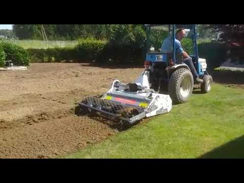Mitsubishi MT180 tractor with my Aardenburg Kappa M stone burrier