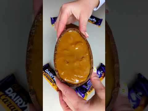 Giant Cadbury Caramel Egg 🐣 | Jurassic Foodies 🦖🦕