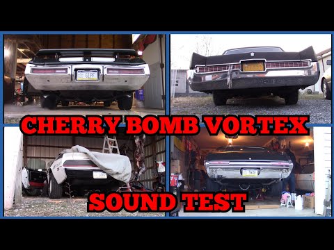 Sound Testing CHERRY BOMB VORTEX Mufflers On 4 Different OLD SCHOOL MUSCLE CARS!!!