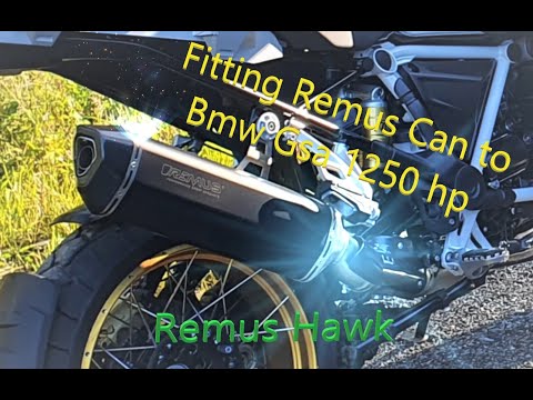 Fitting Remus hawk Exhaust to Bmw Gsa 1250 hp