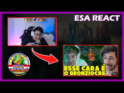 ESA REACT RENECRODILO - REVOLTA SURPRESO COM PLAY DO BRONZE V (BRONZIOCRE), KENNZY ANIVERSARIO