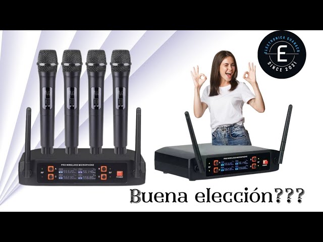 Vídeo relacionado con Aveek Sistema de Micrófono Inalámbrico con 4 Micrófonos de Mano Dinámicos, Alcance 80m, Batería 40 Horas, Sonido Estudio Baja Latencia para Karaoke, Canto, Discurso, Iglesia, Escenario, Boda, DJ