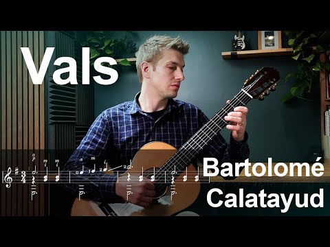 Vals by Bartolomé Calatayud (with notation)