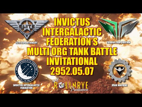 Star Citizen - 2 POV Multi Org Tank Battle with EE, INVFED, TURBOR, VVAR