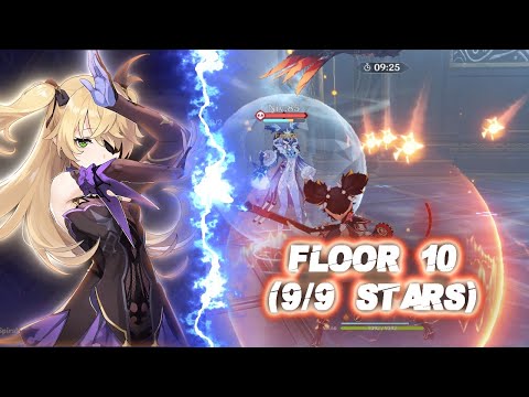 (NEW 1.2) Spiral Abyss - Floor 10 (9/9 stars) - GENSHIN IMPACT