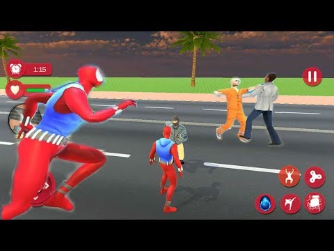 Amazing Spider Super Hero Rope Rescue Mission | Spider Hero Vs City Criminal | Android GamePlay