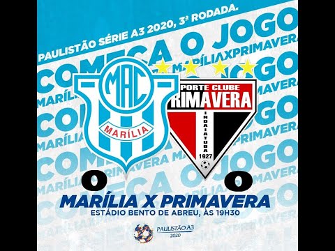 MARILIA X PRIMAVERA SERIE A3-2020