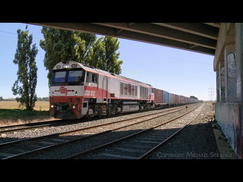 7922V SCT/SBR Dooen Container Freight Train With CSR012 (19/12/2022) - PoathTV Australian Railways
