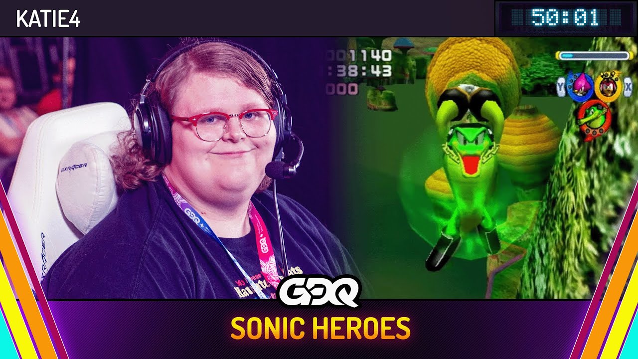 Sonic Heroes by Katie4 in 50:01 - Summer Games Done Quick 2025