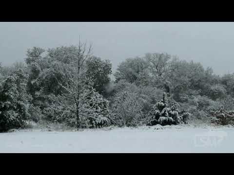 01-10-2020 Joshua, TX - Texas winter storm - 1 minute of large snow flakes