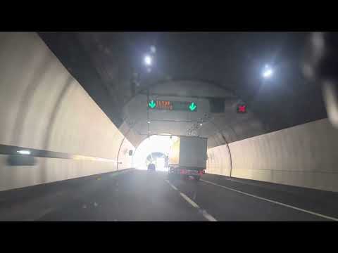 Italy Florence to Bologna drive tunnel