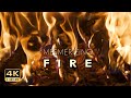 4K HDR Mesmerizing Fire - Fireplace for Sleeping - Hypnotic Slow Flames - Relaxing Burning Logs