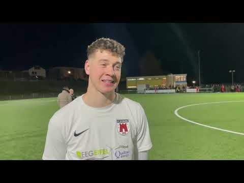 Tim Kieren, Torwart des FC Bitburg, nach dem 2:0 gegen die SG Vordereifel