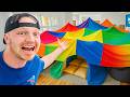 I Built The World S BIGGEST Blanket Fort