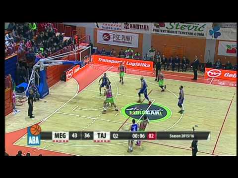 ABA Liga 2015/16 highlights: Mega Leks - Tajfun R20 (17.1.2016)