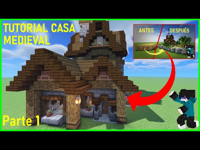 minecraft casa medieval tutorial