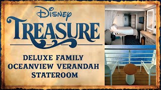 🚢 Disney Treasure Deluxe Family Oceanview Verandah Stateroom Tour | Tips & Review 🌊 – #10632