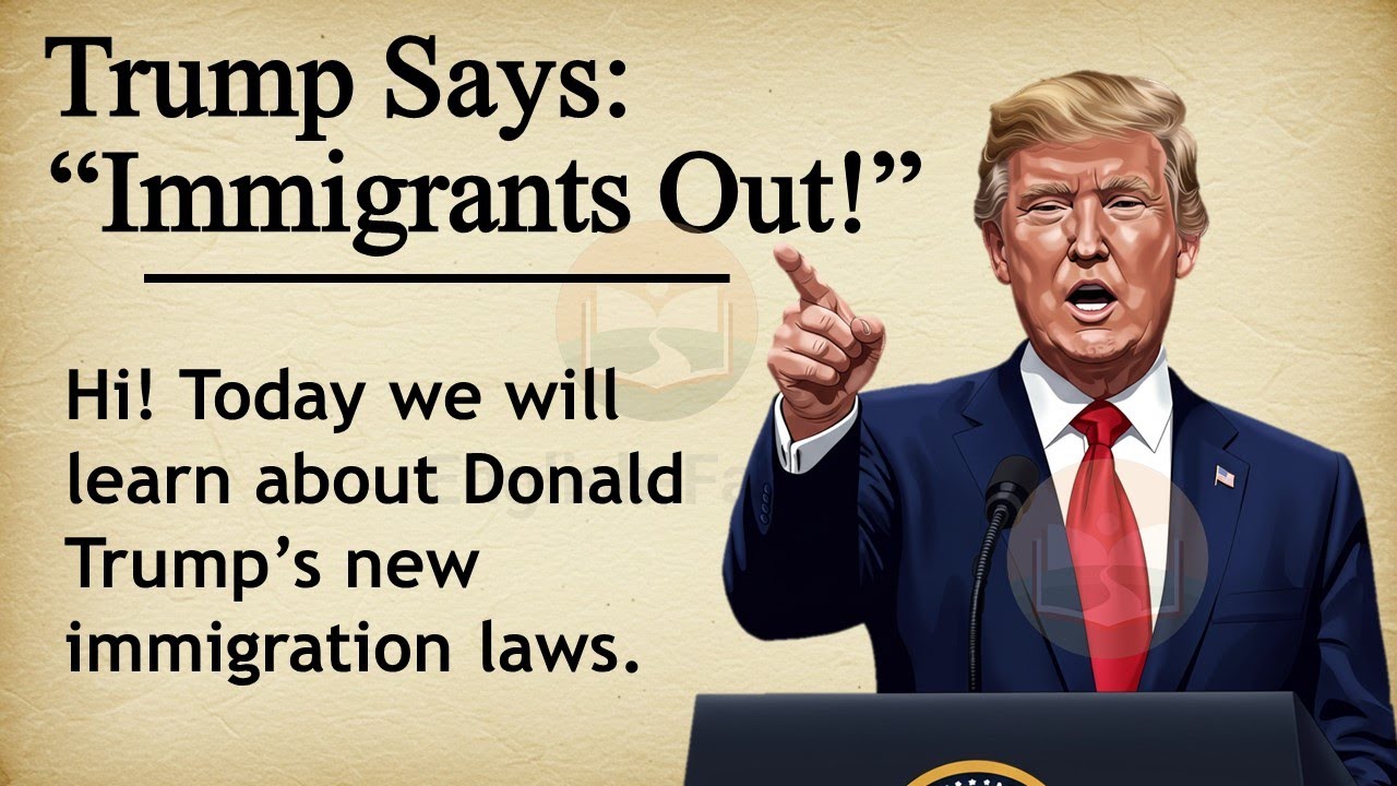 New Immigration Rules by Donald Trump || ⚖ Learn English Through Story Level 3 || Graded Reader🎧