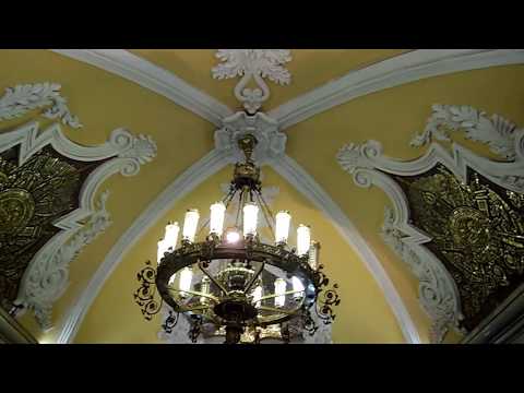 Life in Russia - the Komsomolskaya subway station in Moscow