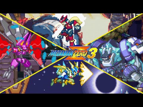 Mega Man Zero 3 - All Bosses + Ending (No Damage)