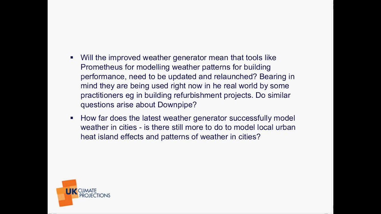 UKCP09 Weather Generator V2 - what's new