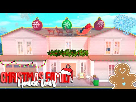 BLOXBURG Family Roleplay HOUSE TOUR *CHRISTMAS* || KrizzlyKoala Roblox Bloxburg