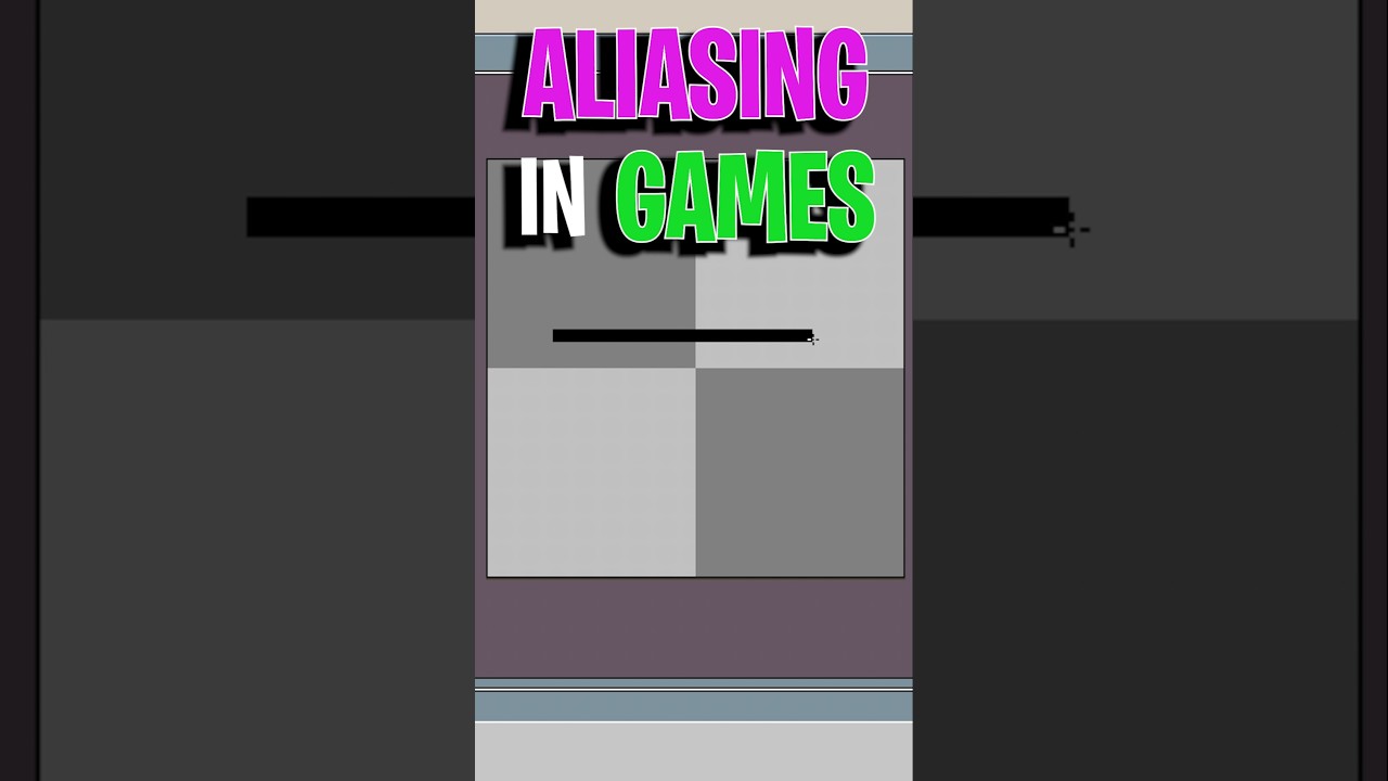 What is Anti-Aliasing? 🧊🎮 #Shorts #Gaming #GamingHistory #Lines #Pixels #Rendering