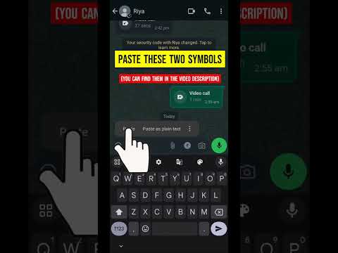 How to Send Invisible Message on WhatsApp #whatsapp #tricks