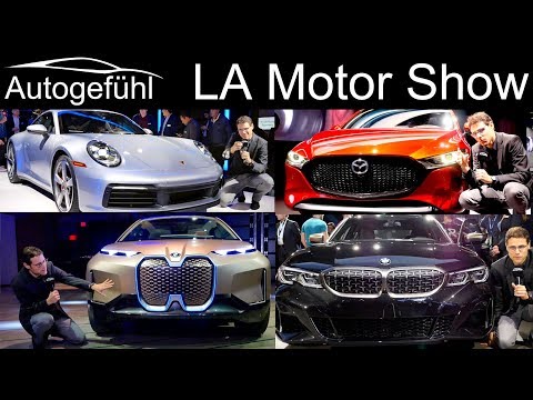Los Angeles LA Motor Show Highlights REVIEW with BMW M340i Porsche 911 Mazda3