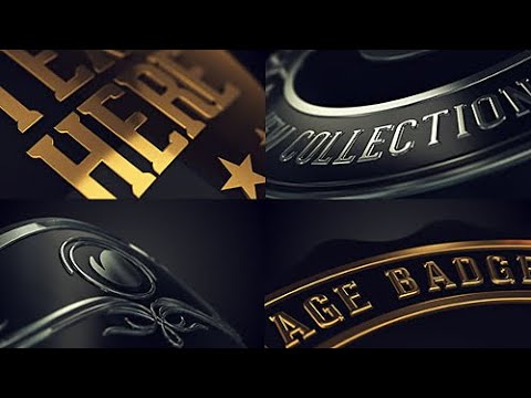 3D Golden Intro Video - FREE After Effects Template | VISION FILMS