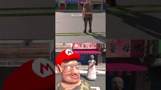 Granny spun around and flew away!