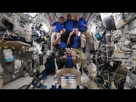 ISS Expedition 65 astronaut fun