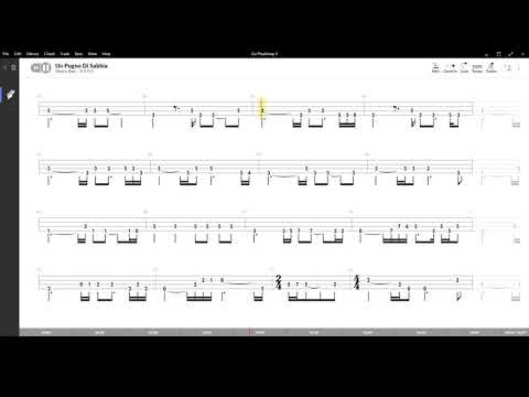 Un Pugno Di Sabbia ( Nomadi ) ,Tablatura e base Senza Basso - Backing bass track-NO BASS