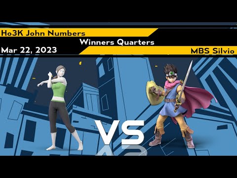 Xeno285 W.Quarters - John Numbers (Wii Fit Trainer) vs Silvio (Hero) - Super Smash Bros Ultimate