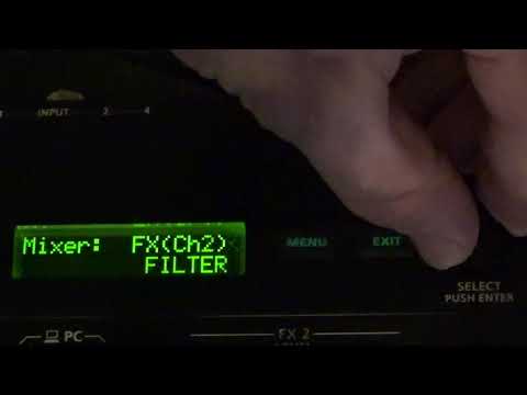 Roland DJ 707m Accessing Anti Feedback setting