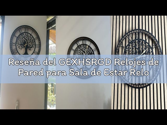 Vídeo relacionado con GEXHSRGD Relojes de Pared para Sala de Estar Reloj de Pared Grande Reloj del Árbol de la Vida, silencioso y sin tictac, Ideal para Decorar Paredes, Salas de Estar y cocinas(40 cm)