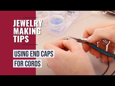 Part of a video titled How to Use End Caps for Cords - YouTube