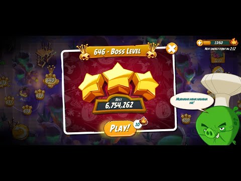 Angry Birds 2 | Rescuer | Level 646 | Boss Level | Hitting Fun | Angry Bird 2 Show