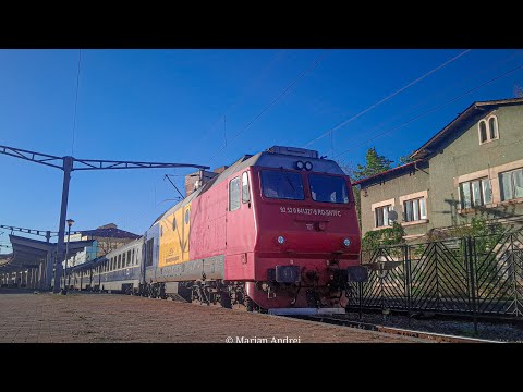 GM 1227, a depoului CFR Iasi, părăsind stația CFR Iasi cu IR 1832, Cluj Napoca-Galatii (01.05.2023)