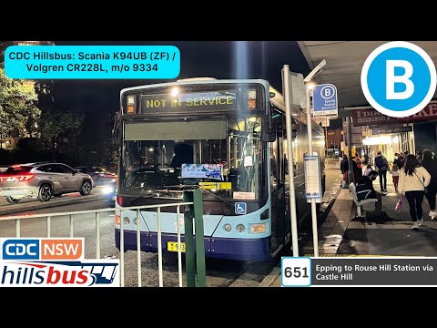 CDC Hillsbus: Scania K94UB (ZF) / Volgren CR228L, m/o 9334