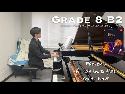 Grade 8 B2 | Farrenc - Étude in D flat, Op.41 No.5 | ABRSM Piano Exam 2023-2024 | Stephen Fung 🎹